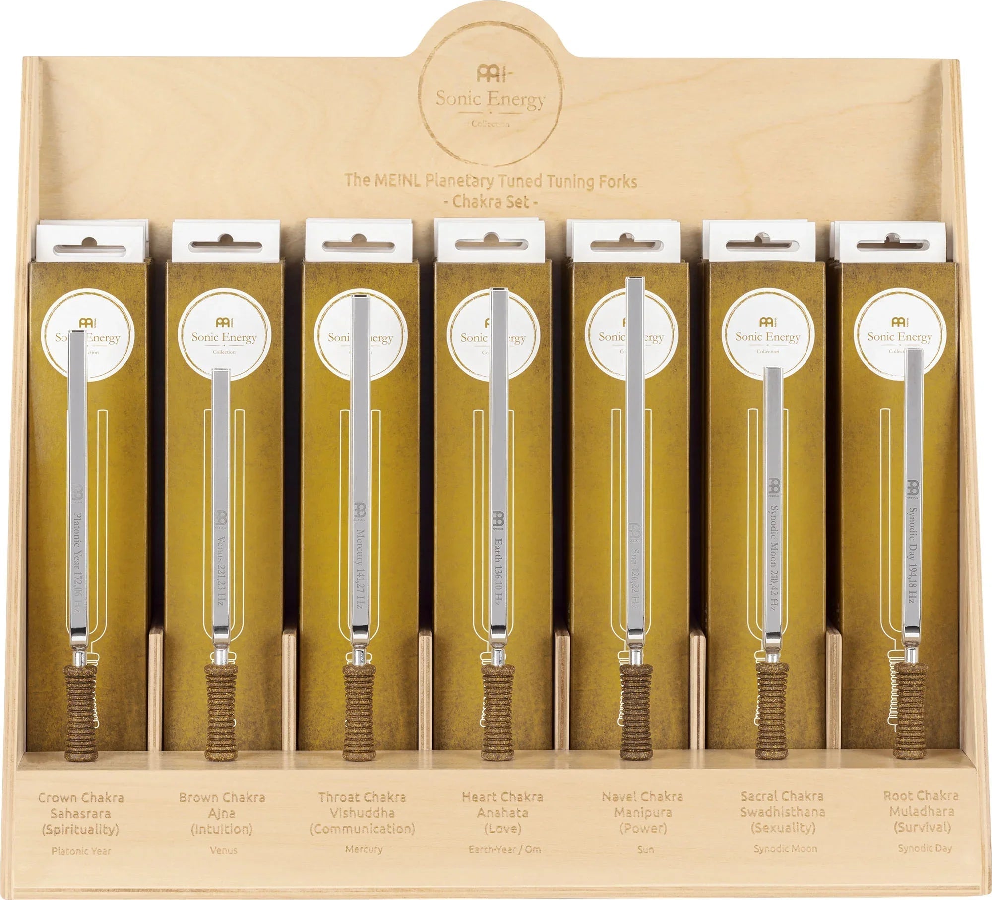 21-Piece Planetary Tuned Tuning Fork Chakra Display Set Utah Energy Healing Center
