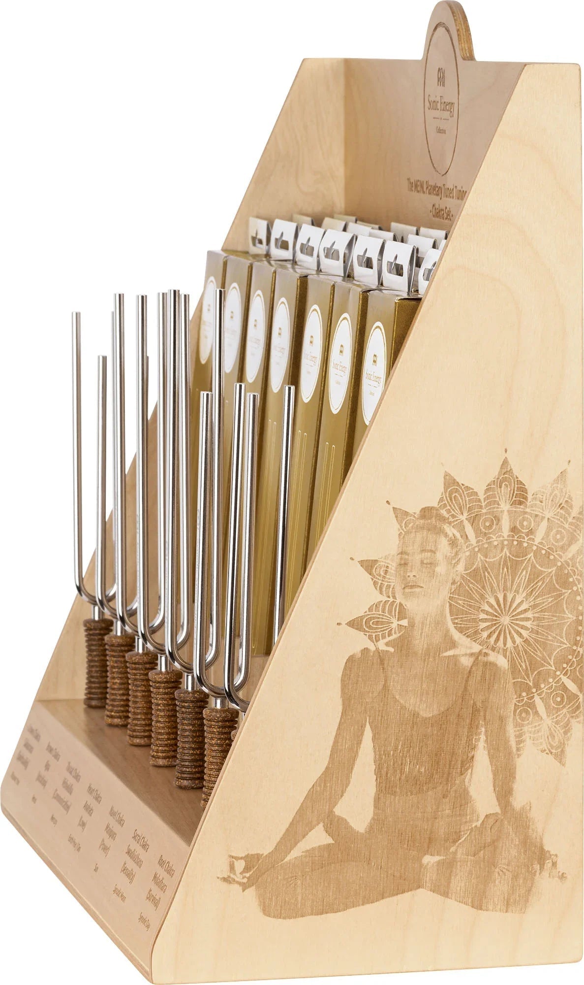 21-Piece Planetary Tuned Tuning Fork Chakra Display Set Utah Energy Healing Center