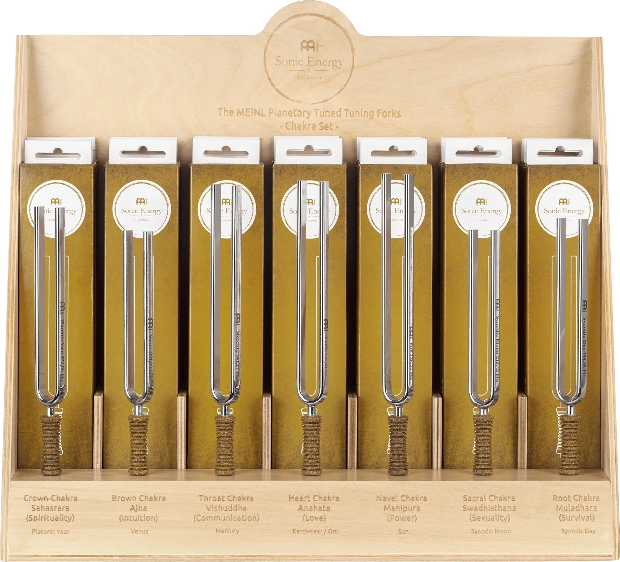 21-Piece Planetary Tuned Tuning Fork Chakra Display Set Utah Energy Healing Center