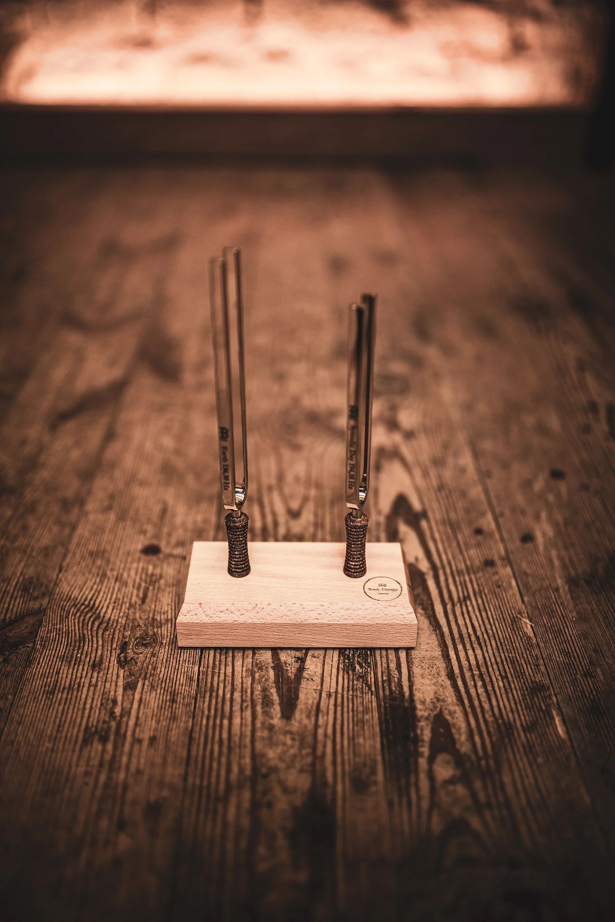 2-Piece Day & Night Planetary Tuned Tuning Fork Set incl. Holder Utah Energy Healing Center
