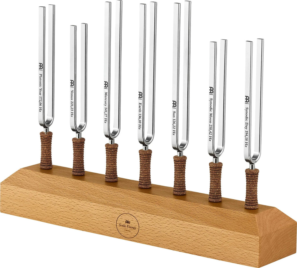 7-Piece Planetary Tuned Tuning Fork Chakra Set incl. Holder Utah Energy Healing Center