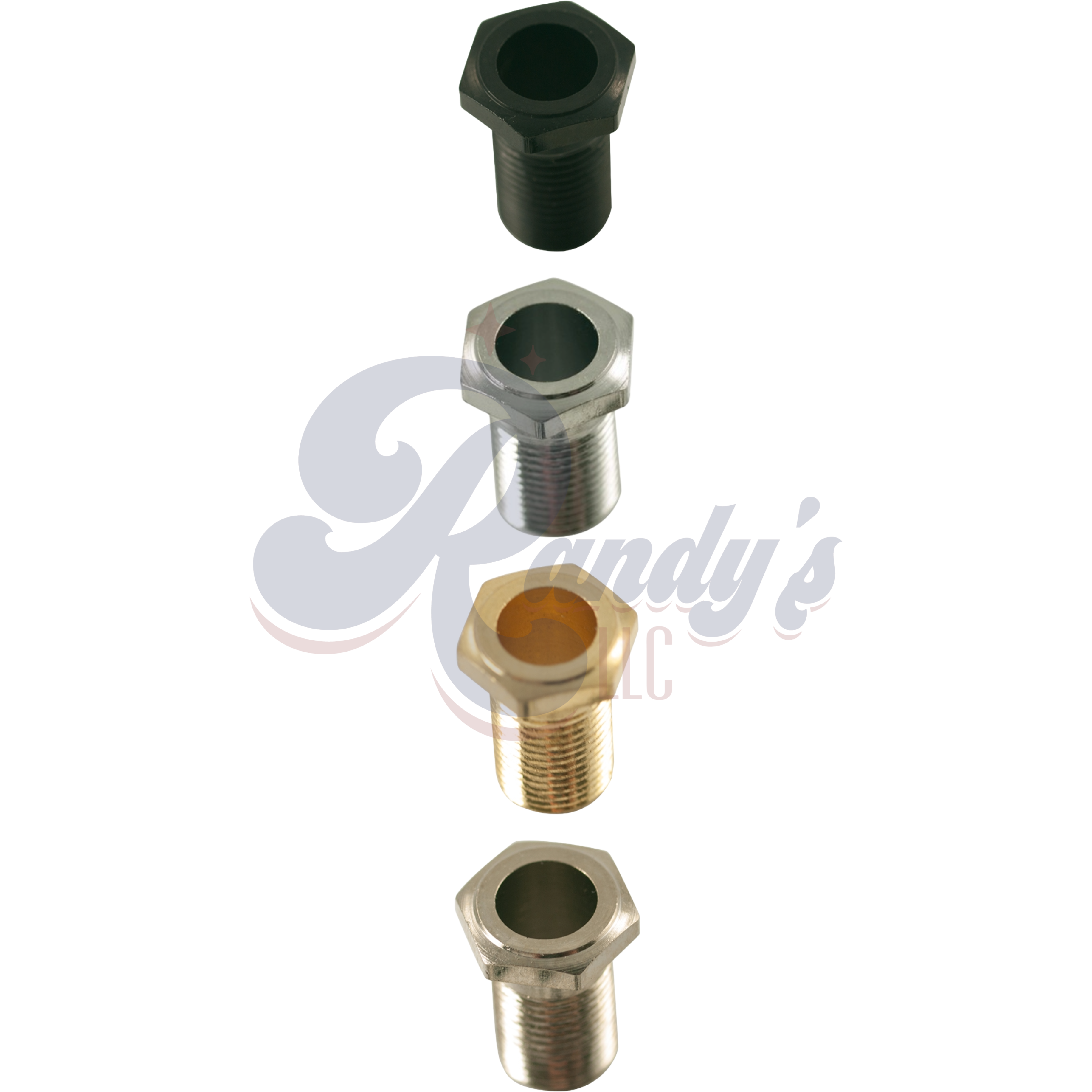 Kluson Replacement Threaded Hex Head Bushing For Contemporary Diecast Series Tuning Machines (Individual) - Fits GOTOH® & Grover® CLOSEOUT Randy's LLC