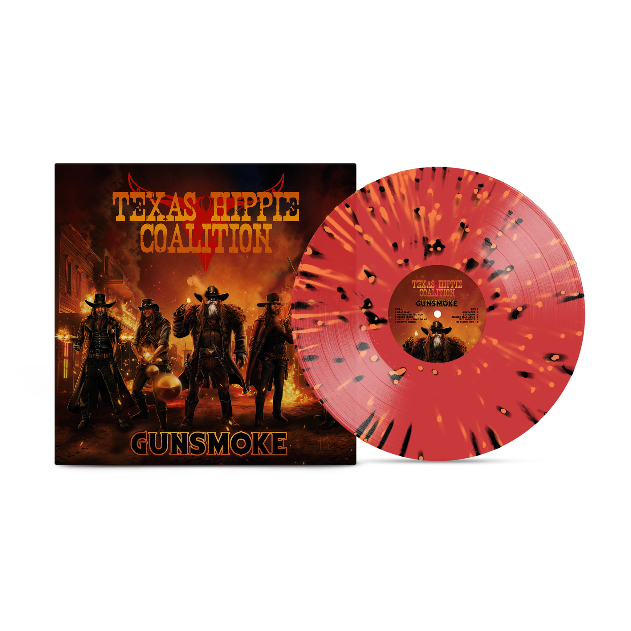 Texas Hippie Coalition - Gunsmoke Splatter Vinyl LP MNRK Heavy