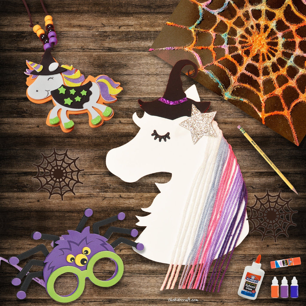 The Fiery Dragon & The Mystical Unicorn Witch DIY Craft Kit Box Combo The Kids Craft