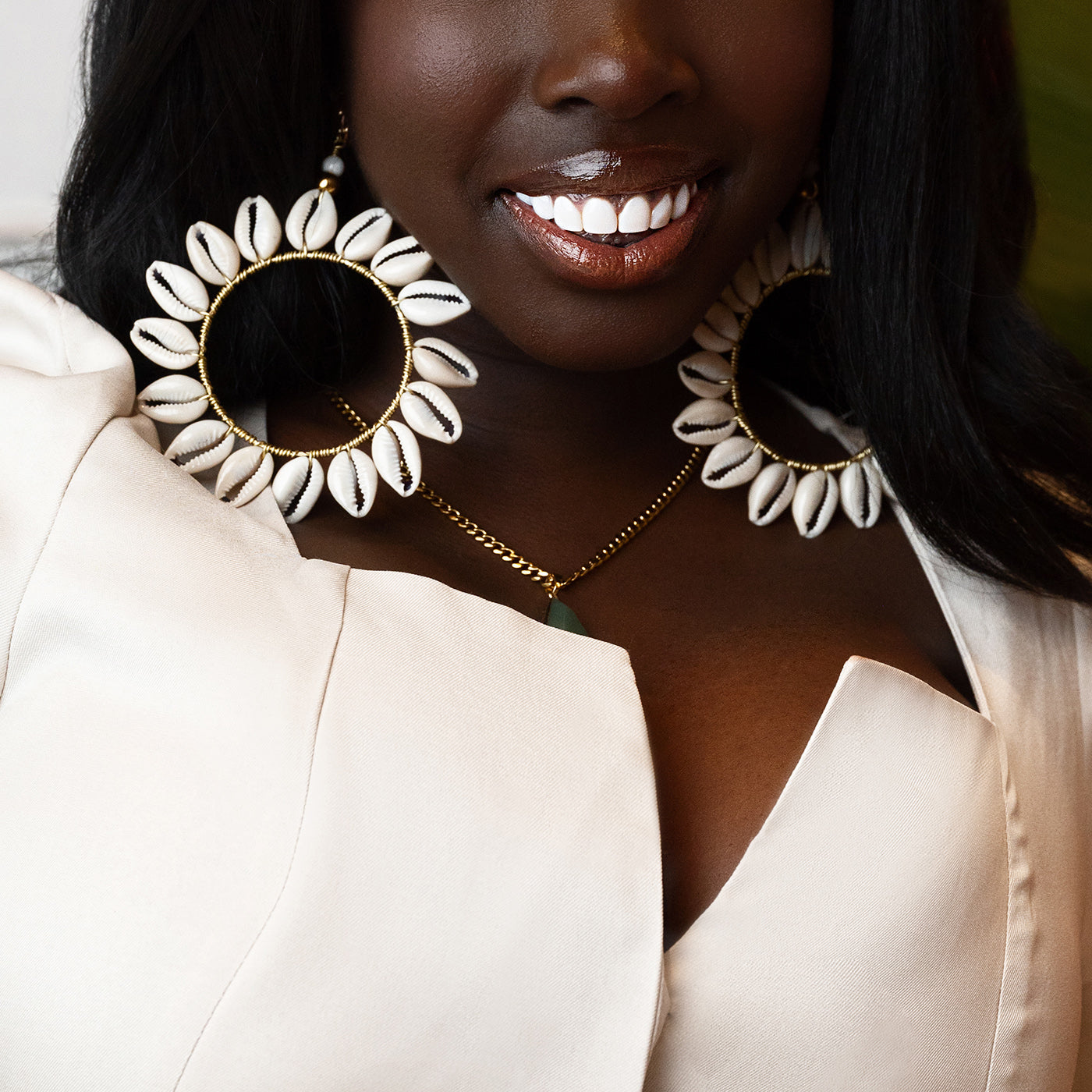 Sunflower Hoops Adorned In Taji