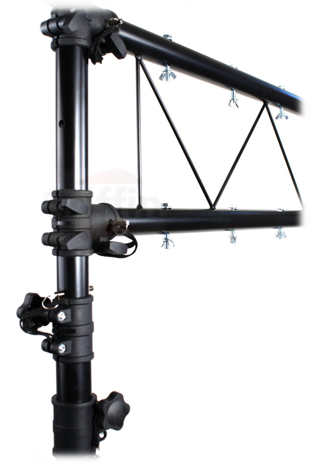 Light Truss Stand System by GRIFFIN - I-Beam Trussing Set & DJ Booth Platform Kit - Hanging Mount Lighting Package for Music Gear, PA Speakers GeekStands.com
