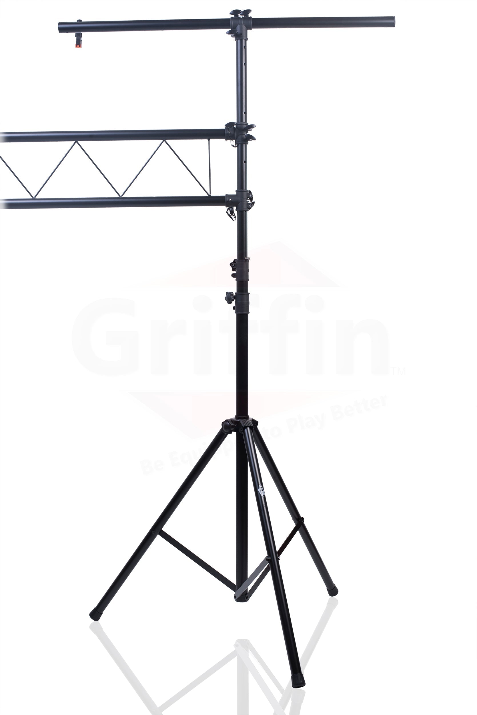 Light Truss Stand System by GRIFFIN - I-Beam Trussing Set & DJ Booth Platform Kit - Hanging Mount Lighting Package for Music Gear, PA Speakers GeekStands.com