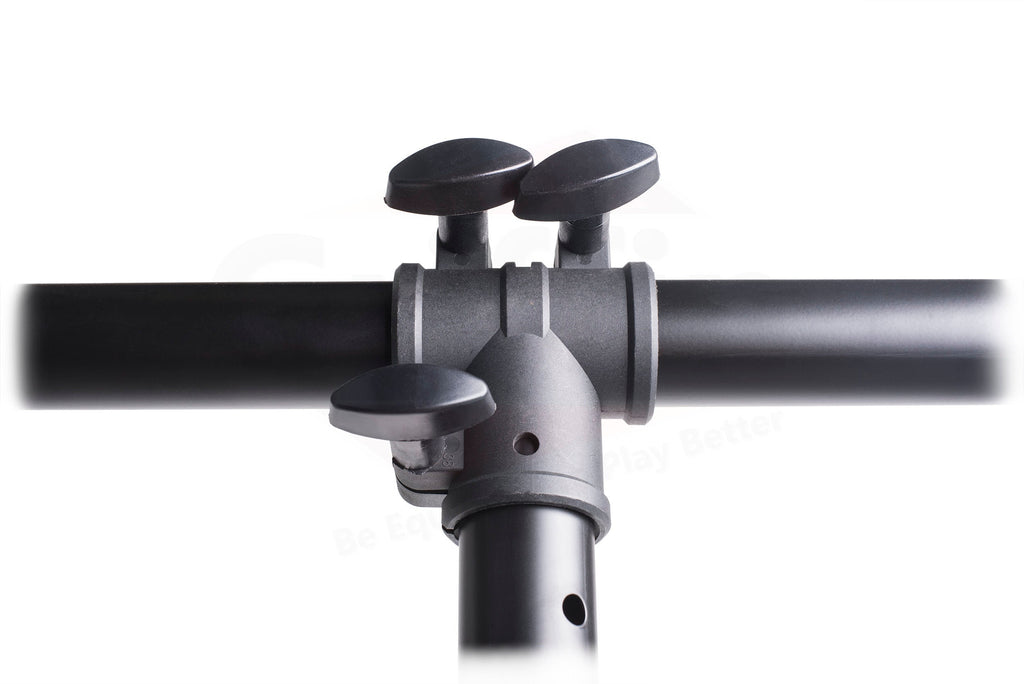 Light Truss Stand System by GRIFFIN - I-Beam Trussing Set & DJ Booth Platform Kit - Hanging Mount Lighting Package for Music Gear, PA Speakers GeekStands.com