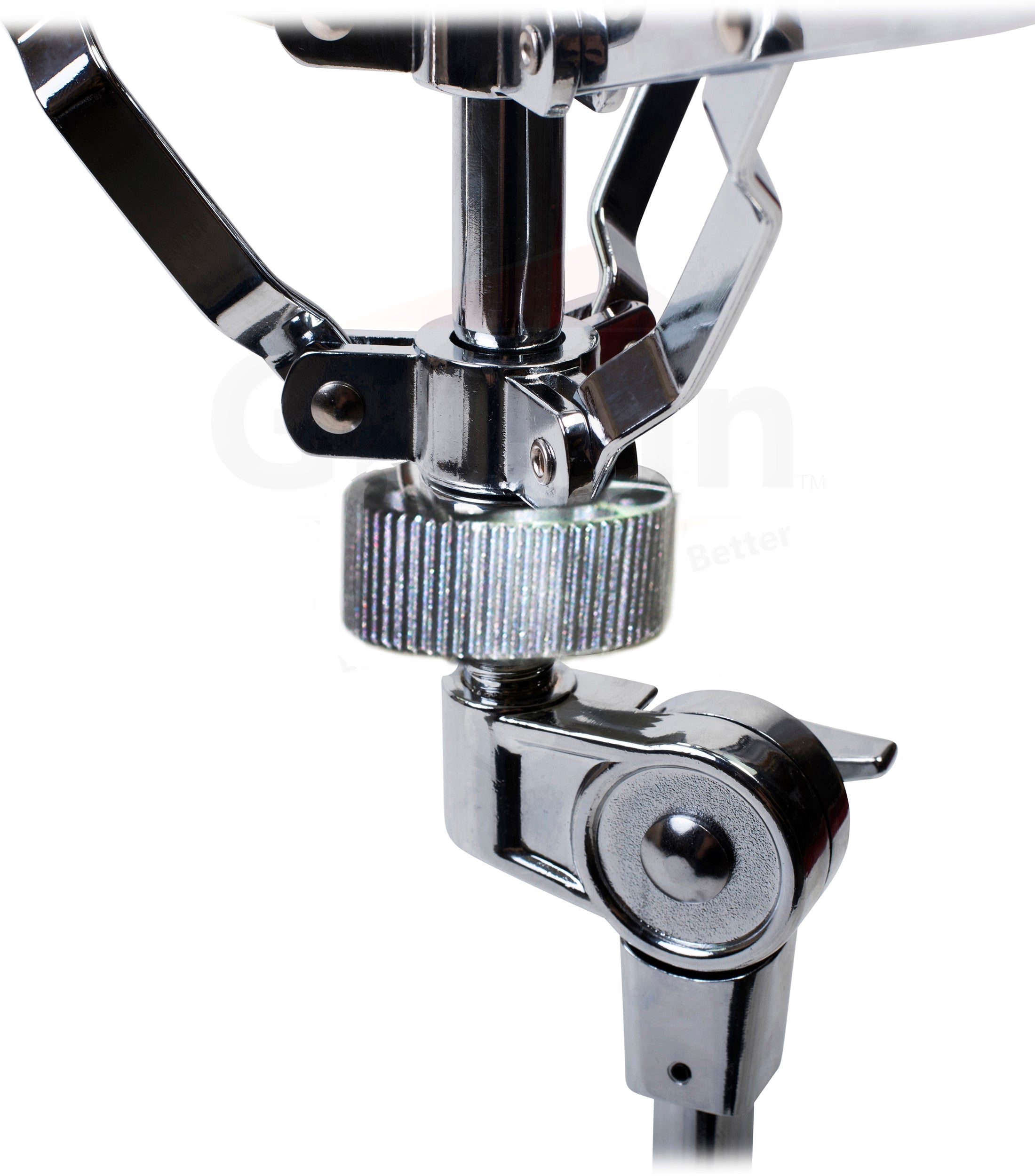 GRIFFIN Snare Stand & Drum Throne (2-Pack Set) - Chrome Percussion Hardware Kit with Double-Braced Lightweight Mount for Snares, Tom-Toms & Practice Pads - Slip-Proof Gear Tilter & Clamp Holder GeekStands.com