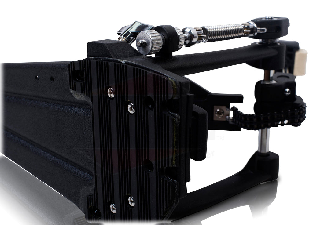 Drum Hardware Kit (3 Piece Set) by GRIFFIN - Kick Drum Pedal, Snare Stand & Straight Cymbal Stand - Deluxe Double-Chain Steel Pedal, Slip-Proof Gear Tilter & Clamp Basket Holder GeekStands.com