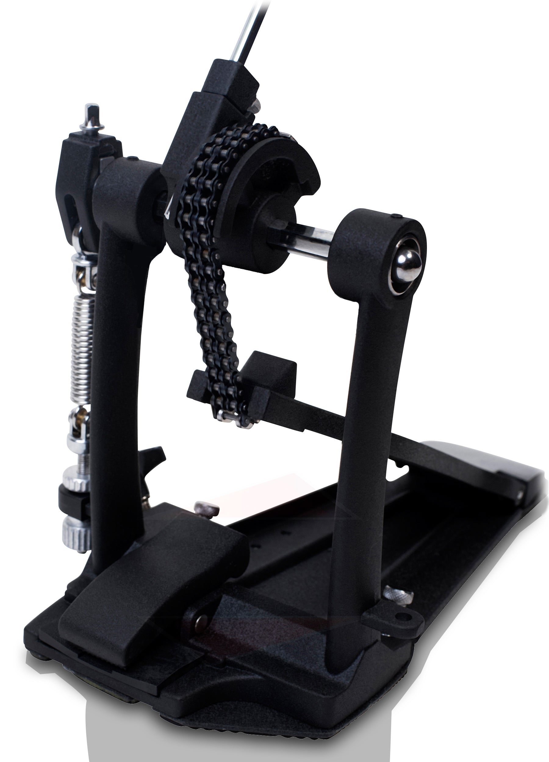 Single Kick Bass Drum Pedal by GRIFFIN | Deluxe Double Chain Foot Percussion Hardware for Intense Play | 4 Sided Beater & Fully Adjustable Power Cam System | Perfect for Beginner & Pro Drummers GeekStands.com