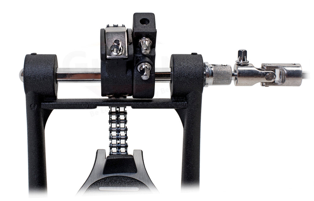 Double Kick Drum Pedal for Bass Drum by GRIFFIN - Deluxe Twin Set Foot Pedal - Quad Sided Beater Heads - Dual Pedal Two Chain Drive Hardware GeekStands.com