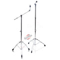 Cymbal Boom Stand & Straight Cymbal Stand Combo (Pack of 2) by GRIFFIN - Percussion Drum Hardware Set for Mounting & Holding Crash, Ride, Splash GeekStands.com