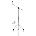 GRIFFIN Cymbal Boom Stand - Double Braced Drum Percussion Gear Hardware Set - Adjustable Height - Arm Holder With Counterweight Adapter for Mounting GeekStands.com