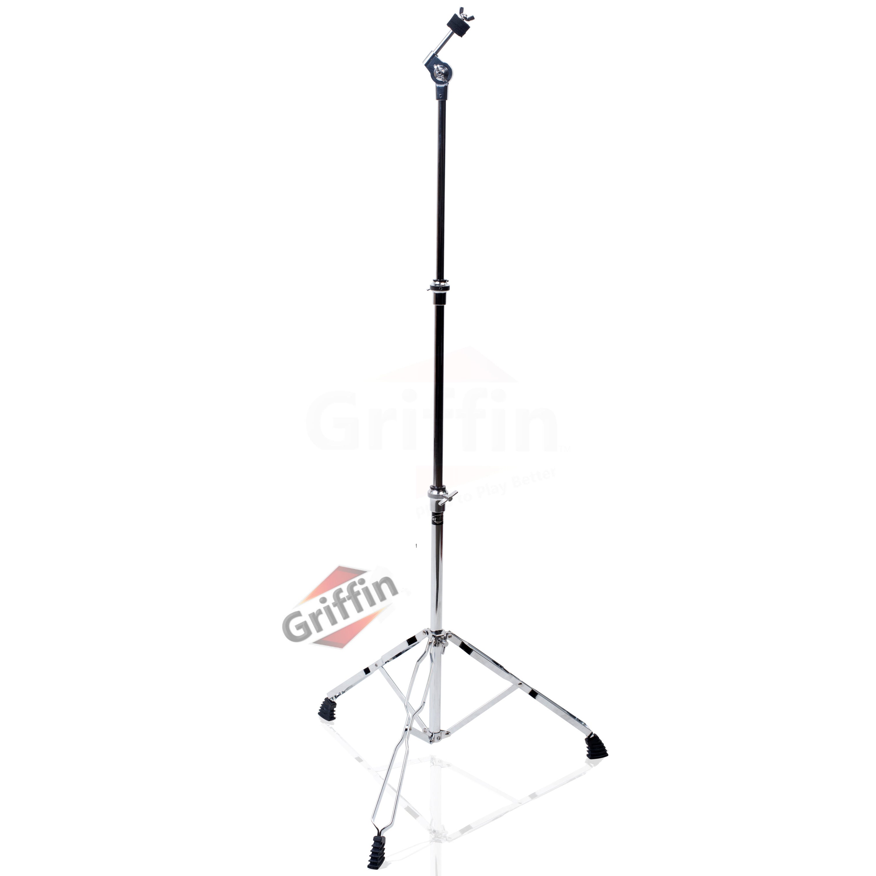 Drum Hardware Pack Complete 6 Piece Set by GRIFFIN - Full Size Percussion Stand Kit with Snare, Hi-Hat, Cymbal Boom, Throne Stool & Single Kick Pedal GeekStands.com