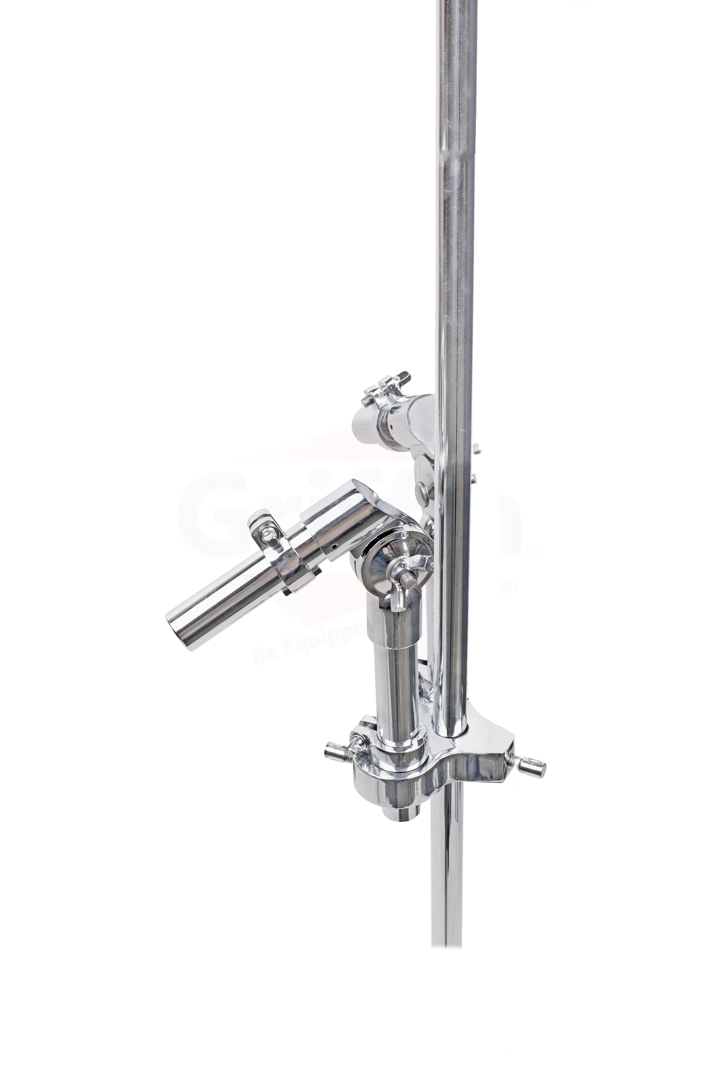 Double Tom Drum Stand with Cymbal Arm by GRIFFIN - Drummers Percussion Set Hardware with Dual Drum Mounts - Tom Holder with Double Braced Legs GeekStands.com