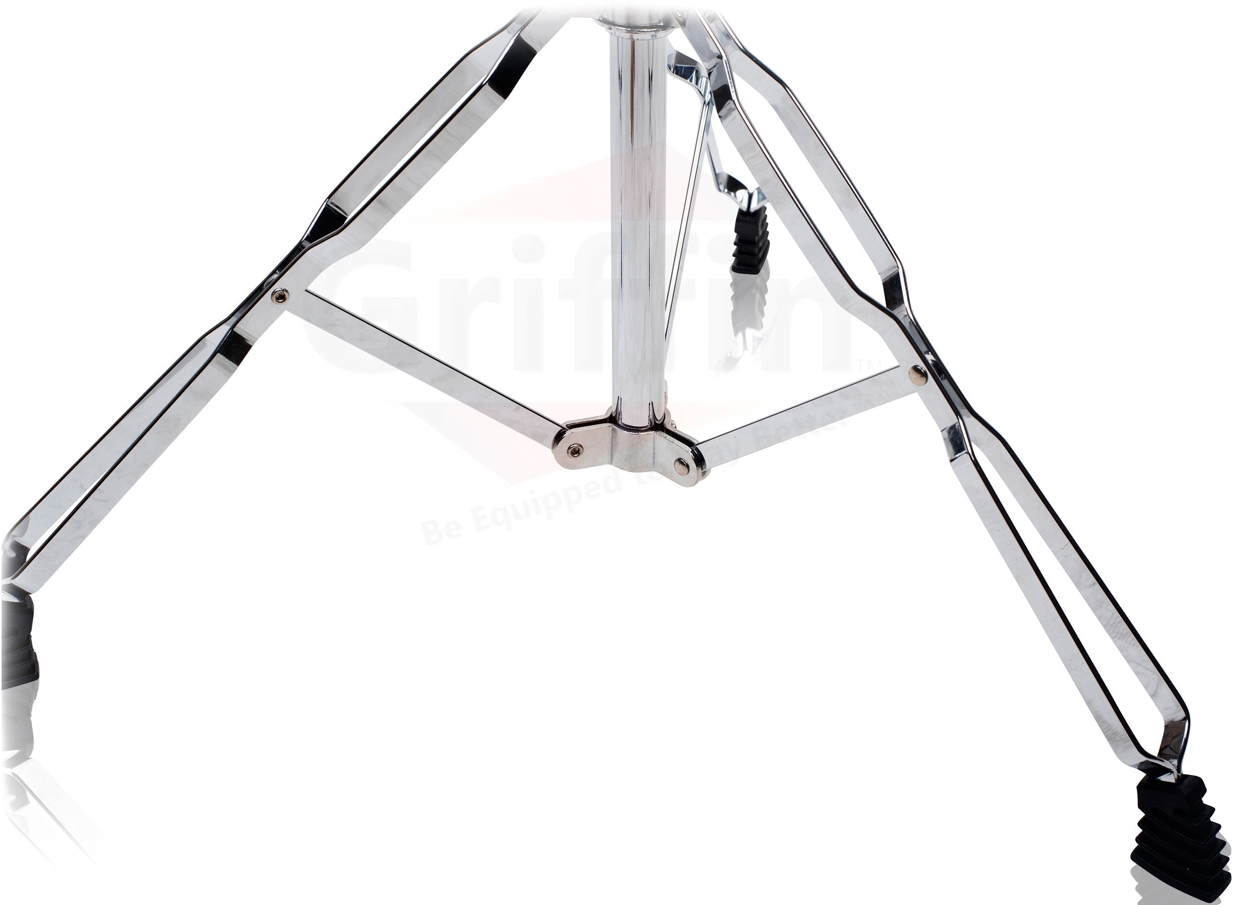 Double Tom Drum Stand with Cymbal Arm by GRIFFIN - Drummers Percussion Set Hardware with Dual Drum Mounts - Tom Holder with Double Braced Legs GeekStands.com