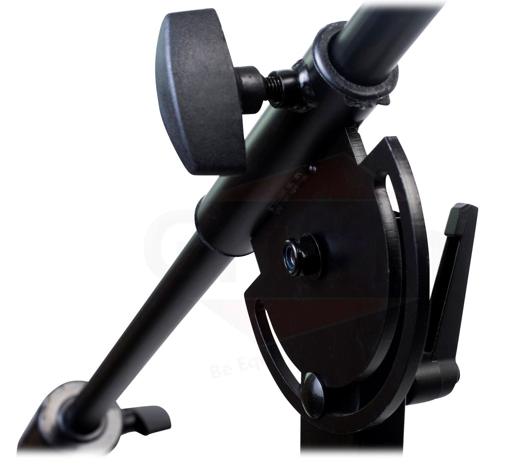 GRIFFIN Professional Studio Microphone Boom Stand with Casters - Extended Height Recording Mic Holder Tripod on Wheels - Tall Telescoping Arm Mount GeekStands.com