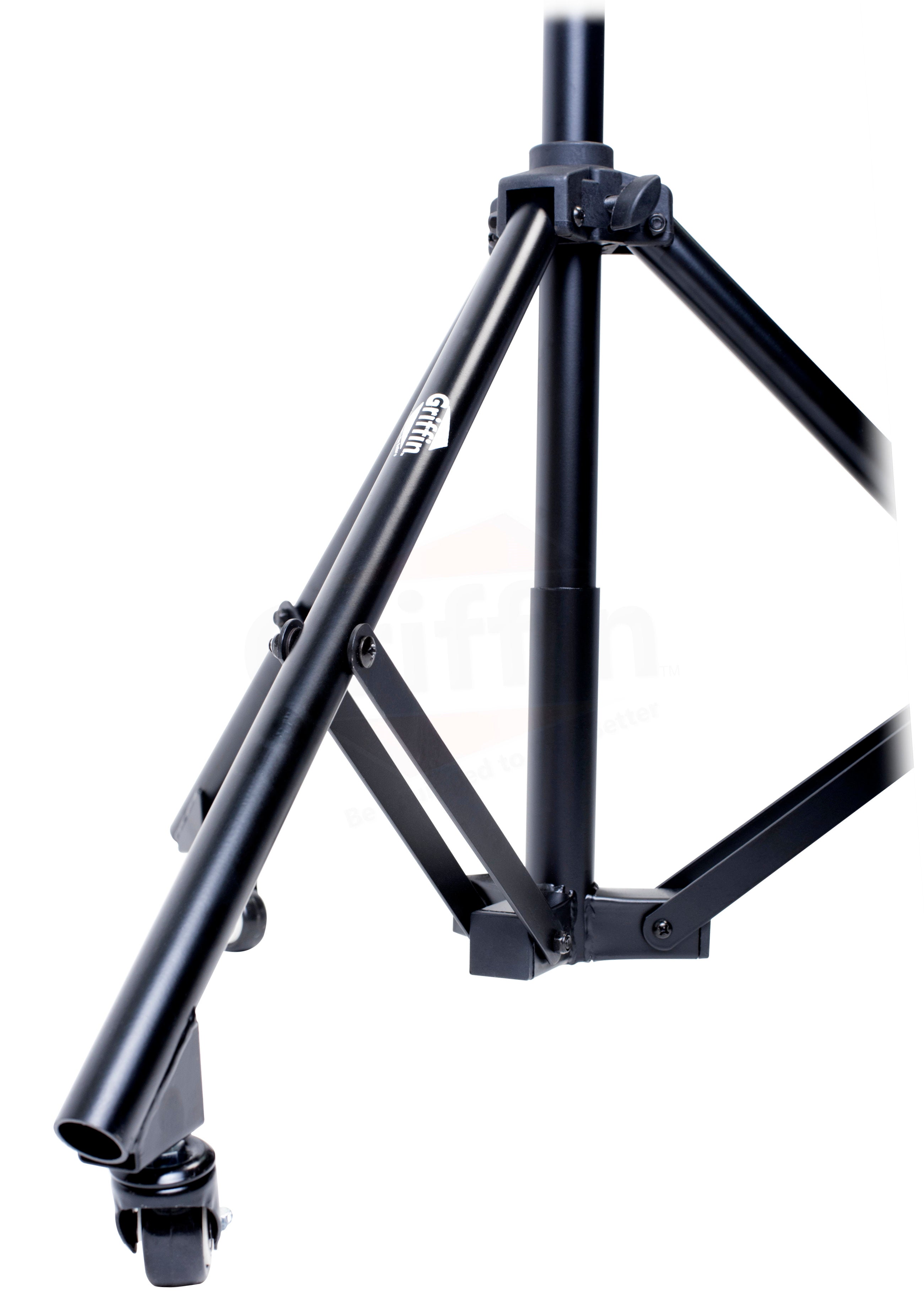 GRIFFIN Professional Studio Microphone Boom Stand with Casters - Extended Height Recording Mic Holder Tripod on Wheels - Tall Telescoping Arm Mount GeekStands.com