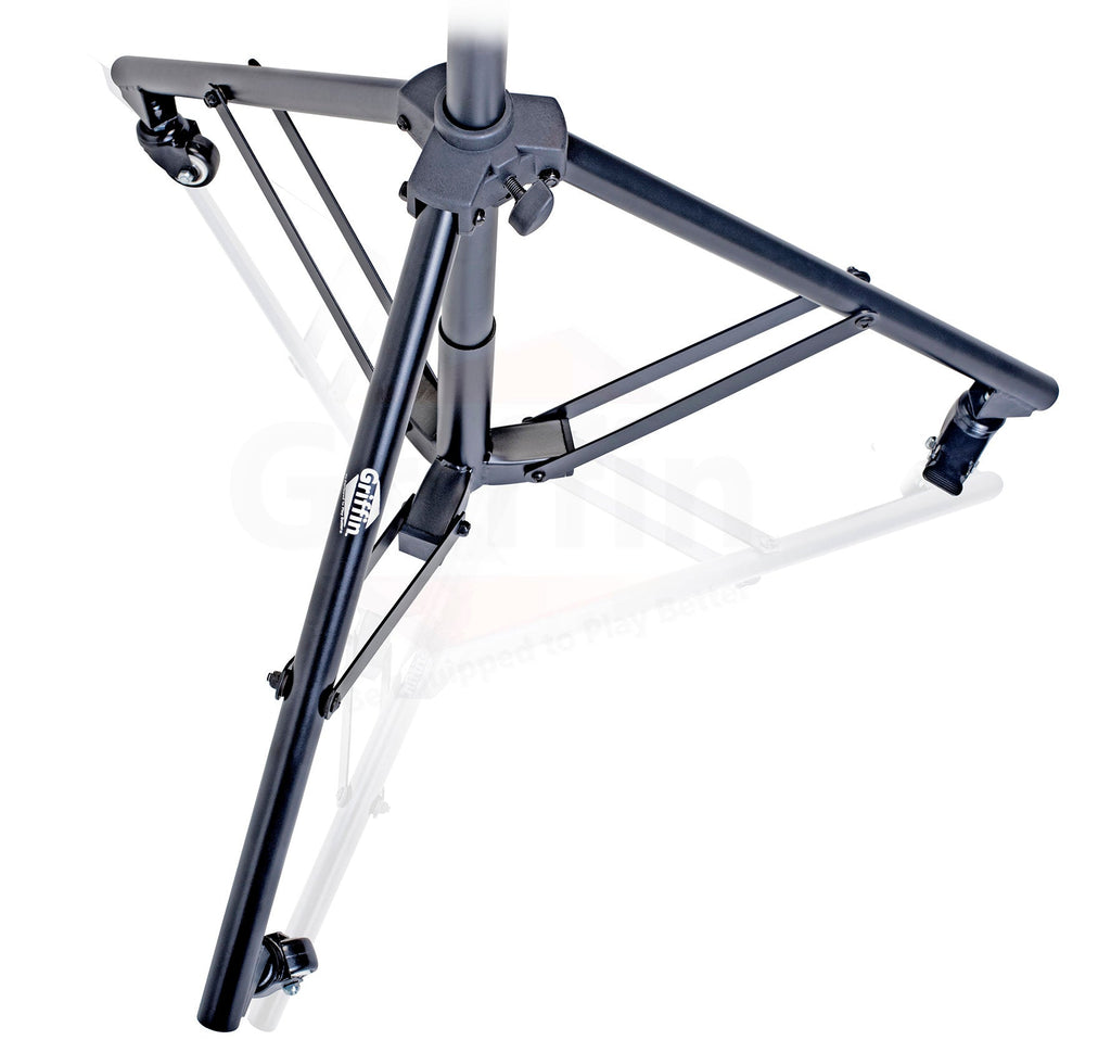 GRIFFIN Professional Studio Microphone Boom Stand with Casters - Extended Height Recording Mic Holder Tripod on Wheels - Tall Telescoping Arm Mount GeekStands.com