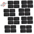 Metal Flip Speaker Cabinet Handles (32-PACK) for Rack Road Flight Trunk by GRIFFIN - Spring-Loaded Flush Pull with Black Grip Rubber Padding - DJ PA Pro-Audio Stage Gear Parts GeekStands.com