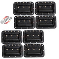 GRIFFIN Recessed Speaker Cabinet Handles (8-Pack) for Rack Road Flight Case - Spring-Loaded Flush Metal Pull with Grip Rubber Padding - DJ PA Pro-Audio Stage Gear Parts GeekStands.com