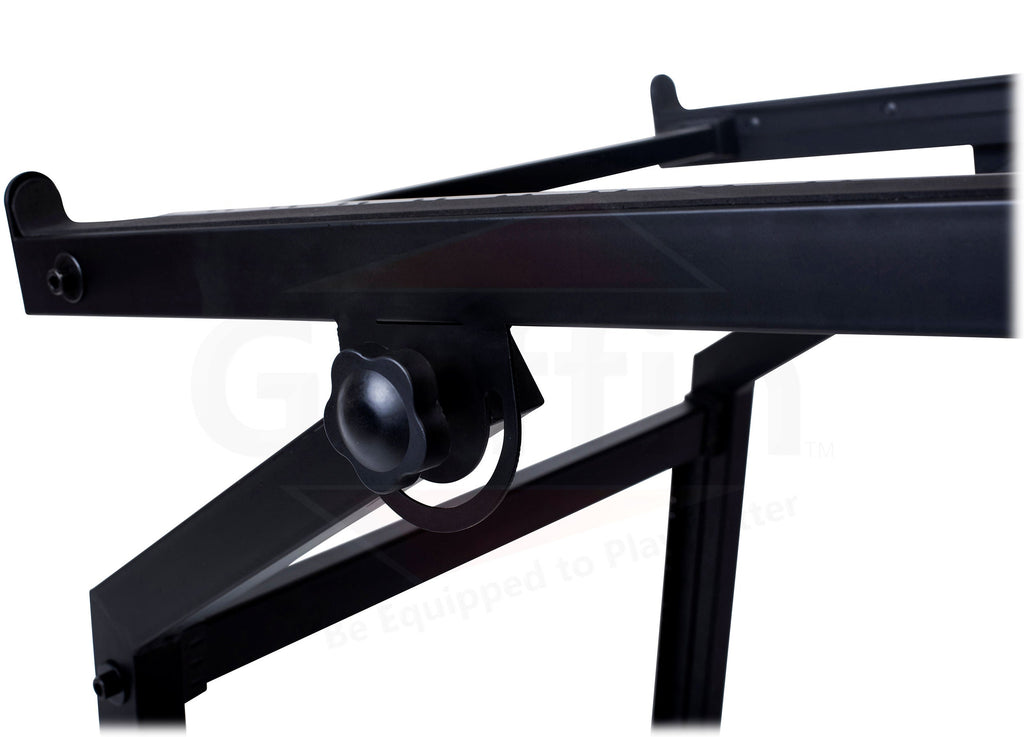 Rack Mount Rolling Stand & Adjustable Mixer Platform Rails by GRIFFIN - 19U Cart Holder for Music Studio Booth Pro Audio Recording Cabinet Equipment GeekStands.com