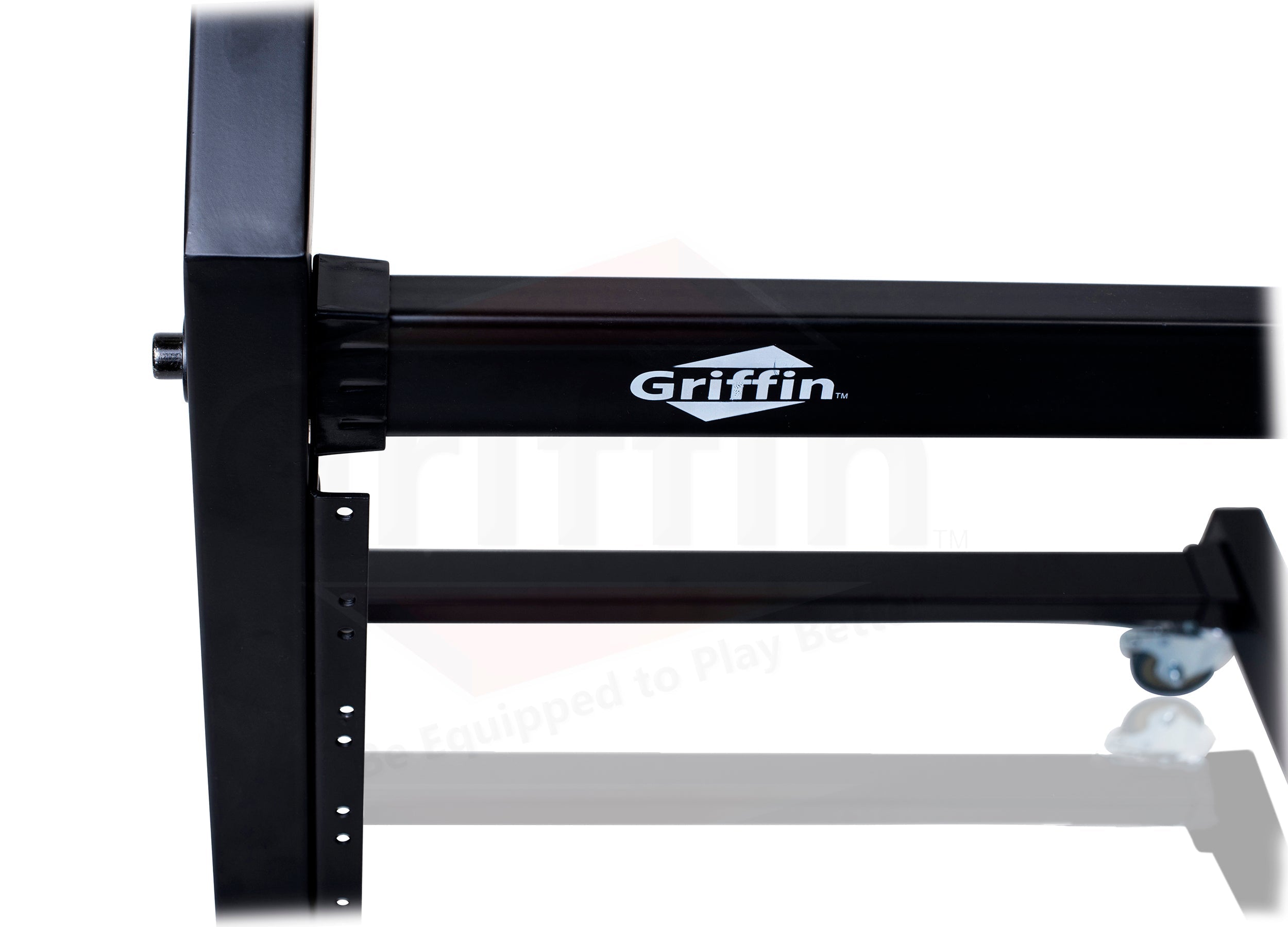 Rack Mount Rolling Stand & Adjustable Mixer Platform Rails by GRIFFIN - 19U Cart Holder for Music Studio Booth Pro Audio Recording Cabinet Equipment GeekStands.com