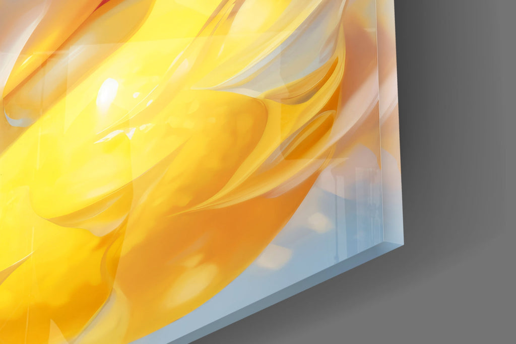 Lemony Dreams Glass Wall Art || Designer Collection Insigneart USA