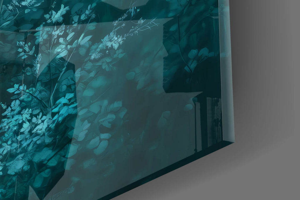 Mint Deer Glass Wall Art || Designer Collection Insigneart USA