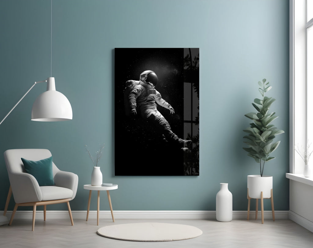 Loneliness in Space Glass Wall Art || Designer Collection Insigneart USA