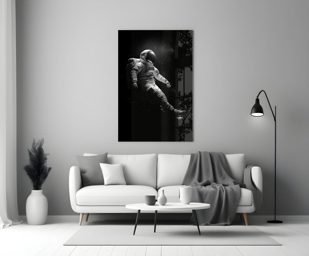 Loneliness in Space Glass Wall Art || Designer Collection Insigneart USA