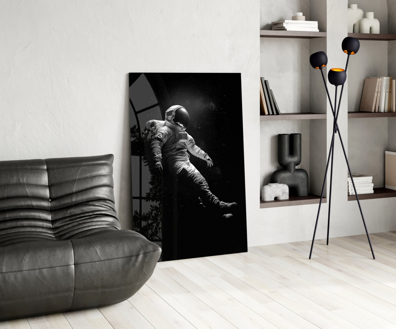 Loneliness in Space Glass Wall Art || Designer Collection Insigneart USA