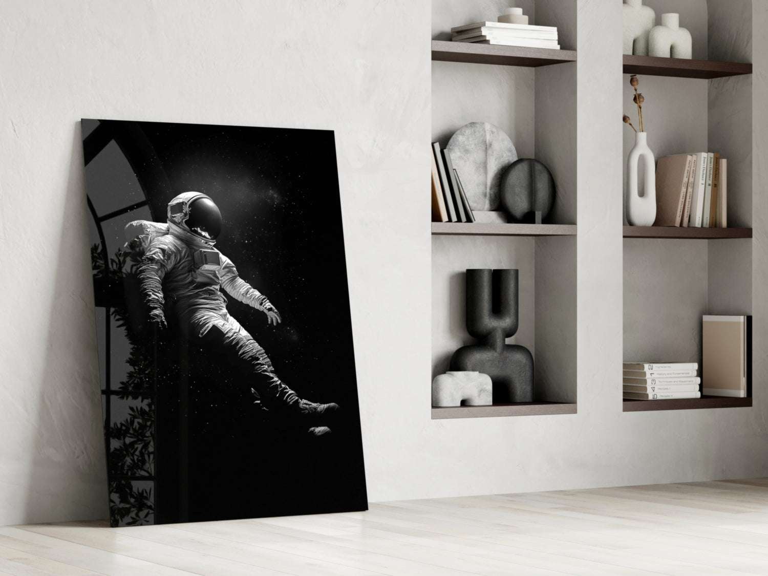 Loneliness in Space Glass Wall Art || Designer Collection Insigneart USA