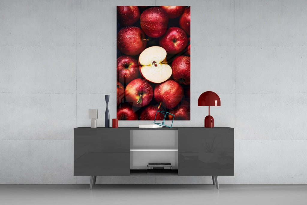 Queen of Apples Glass Wall Art || Designer Collection Insigneart USA