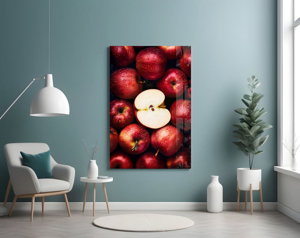 Queen of Apples Glass Wall Art || Designer Collection Insigneart USA