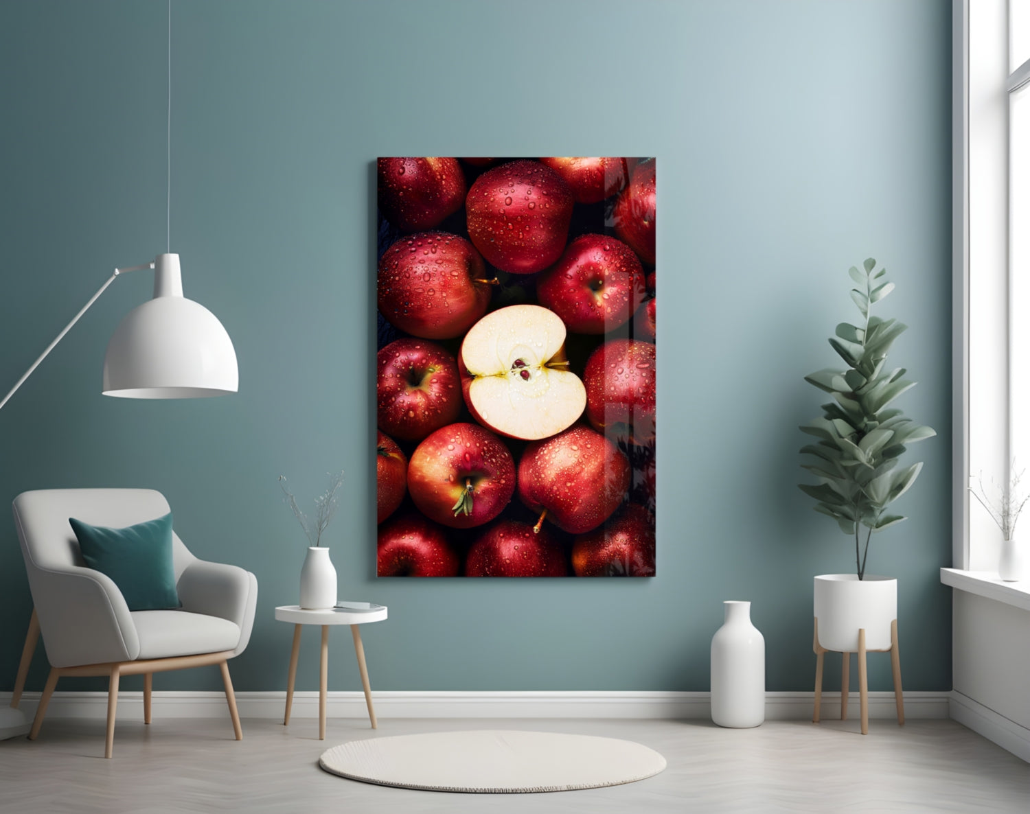 Queen of Apples Glass Wall Art || Designer Collection Insigneart USA