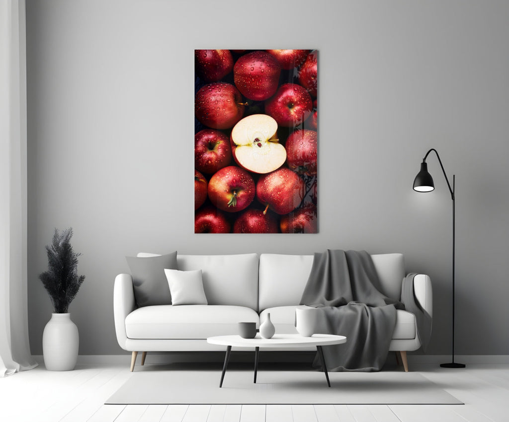 Queen of Apples Glass Wall Art || Designer Collection Insigneart USA