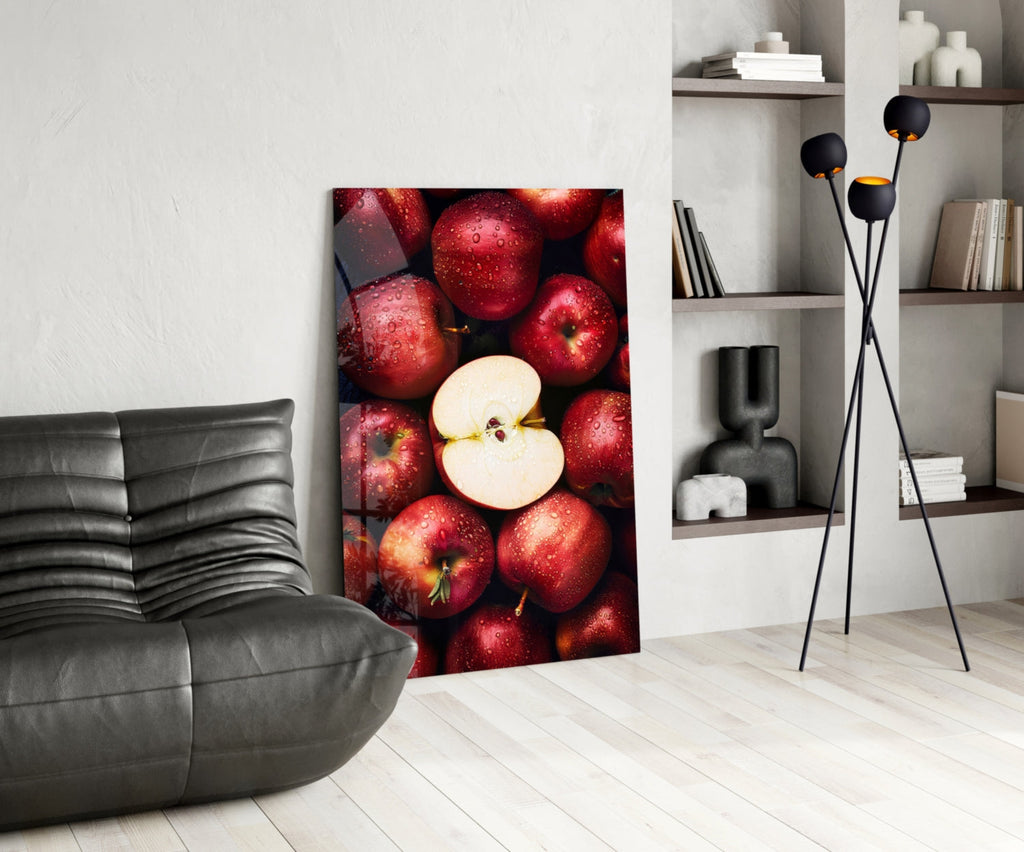 Queen of Apples Glass Wall Art || Designer Collection Insigneart USA