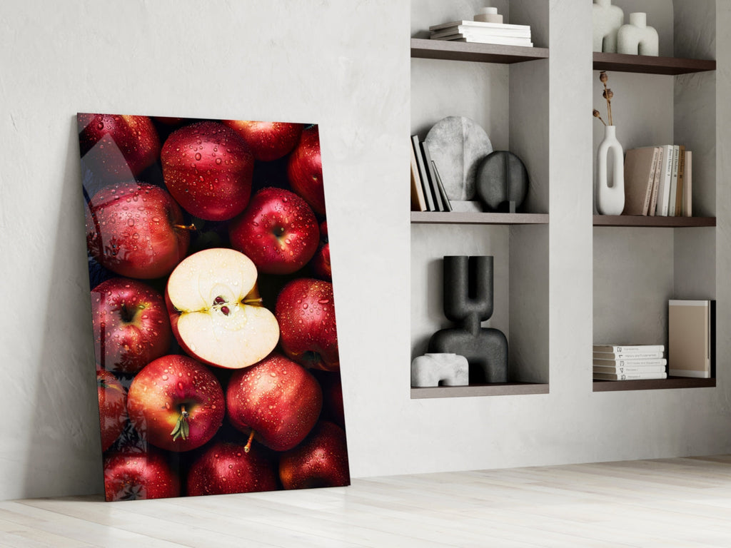 Queen of Apples Glass Wall Art || Designer Collection Insigneart USA