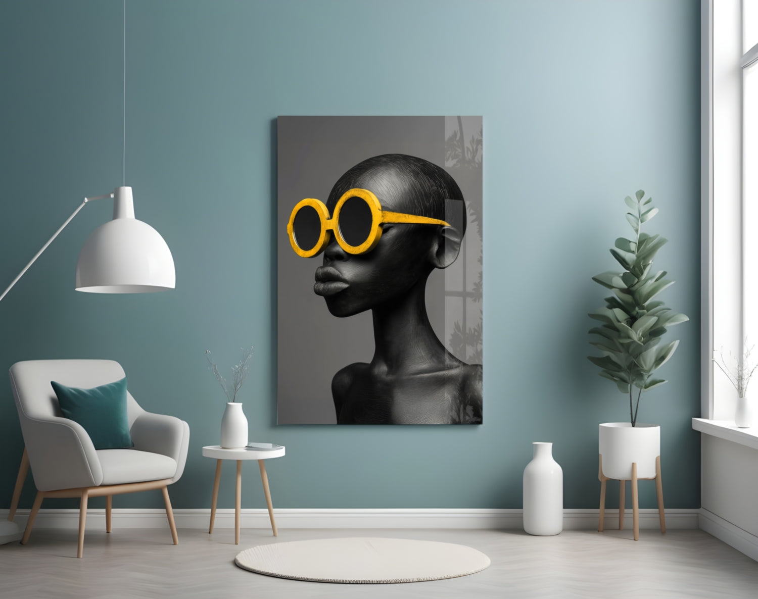 Faces of Colors Glass Wall Art || Designer Collection Insigneart USA