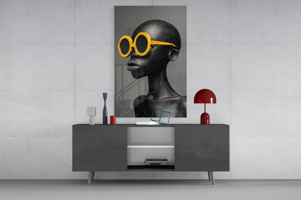 Faces of Colors Glass Wall Art || Designer Collection Insigneart USA