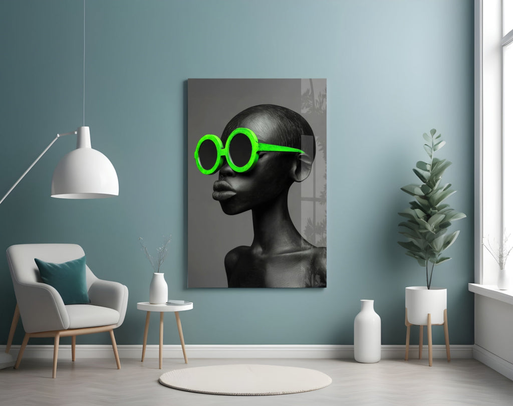 Faces of Colors Glass Wall Art || Designer Collection Insigneart USA
