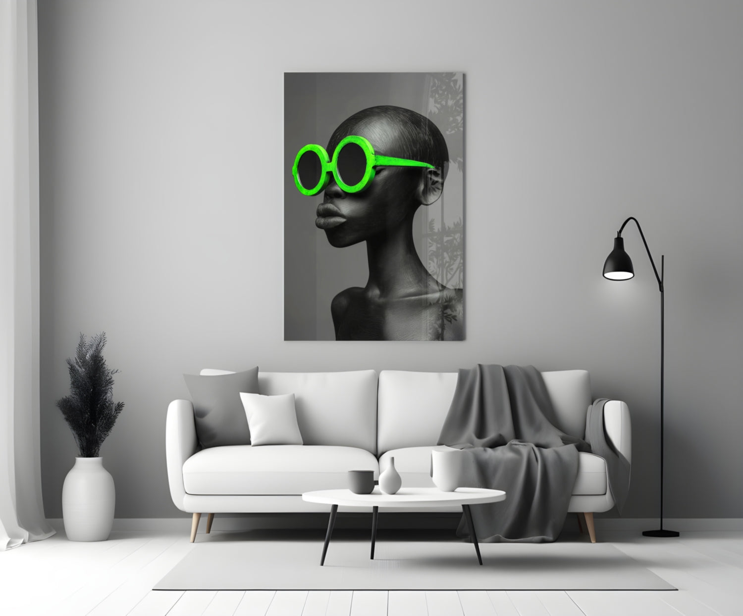 Faces of Colors Glass Wall Art || Designer Collection Insigneart USA