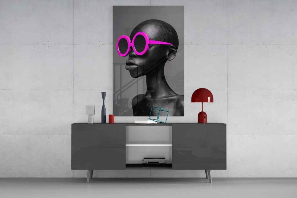 Faces of Colors Glass Wall Art || Designer Collection Insigneart USA