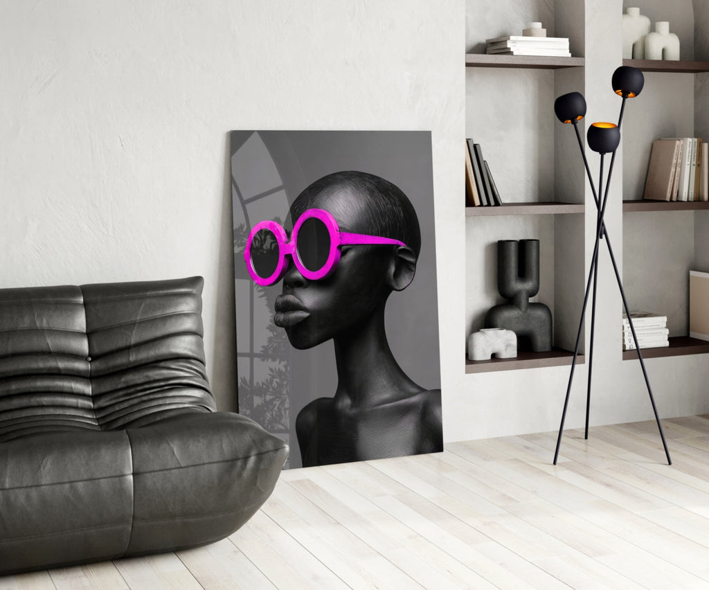 Faces of Colors Glass Wall Art || Designer Collection Insigneart USA