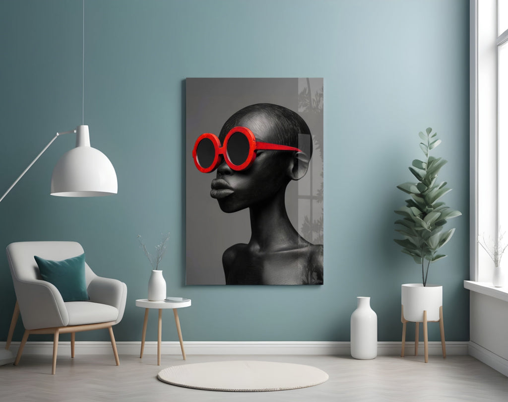 Faces of Colors Glass Wall Art || Designer Collection Insigneart USA