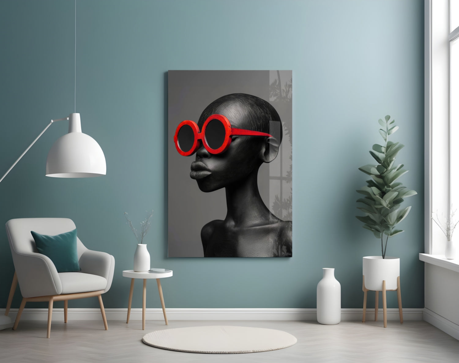 Faces of Colors Glass Wall Art || Designer Collection Insigneart USA