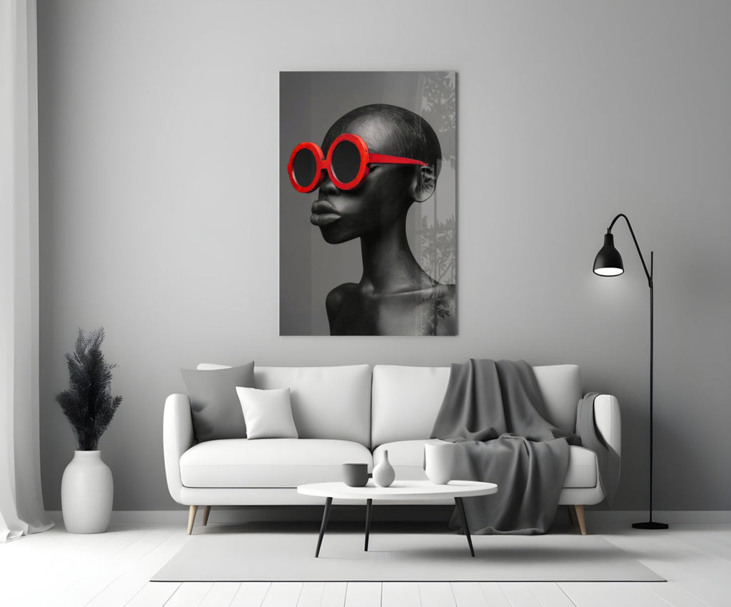 Faces of Colors Glass Wall Art || Designer Collection Insigneart USA