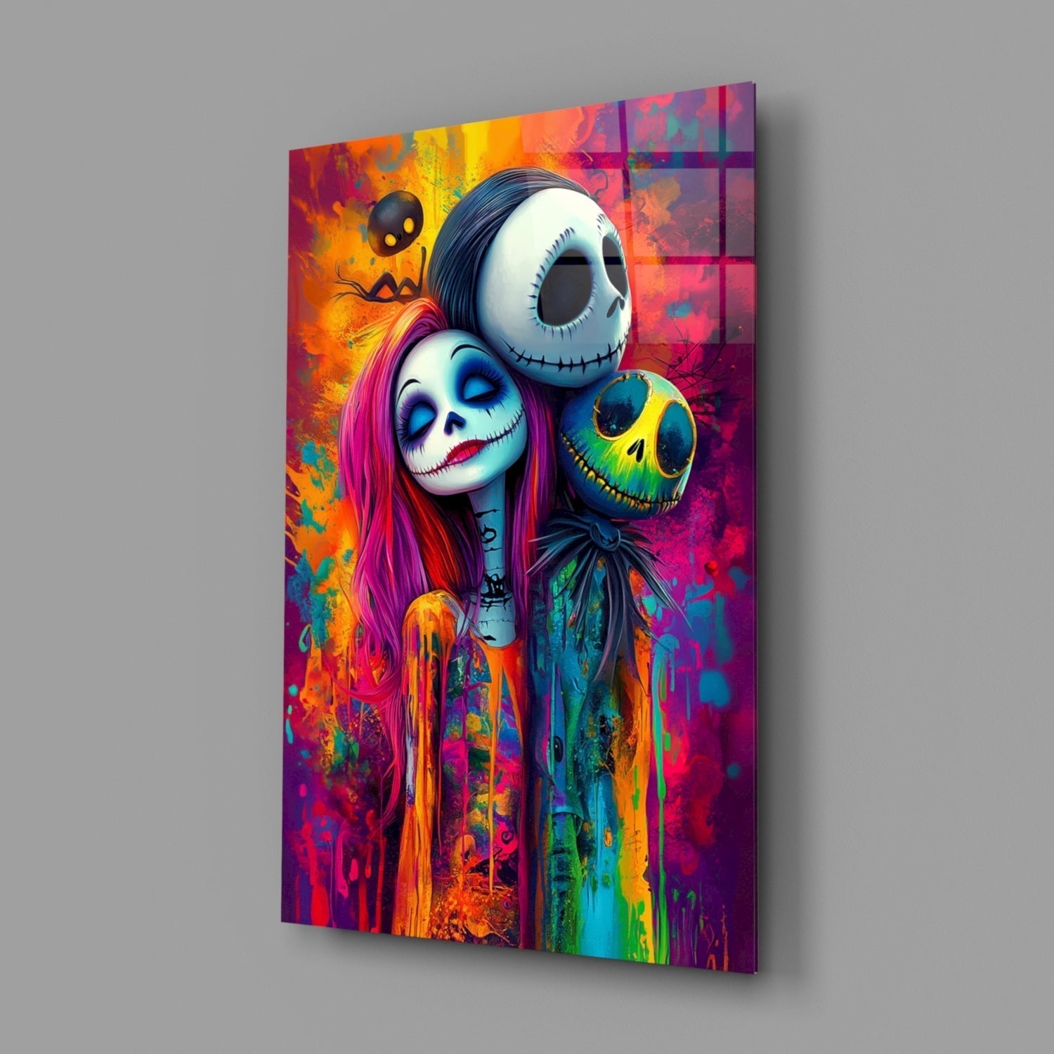 Colorful Nightmare Glass Wall Art || Designer Collection Insigneart USA